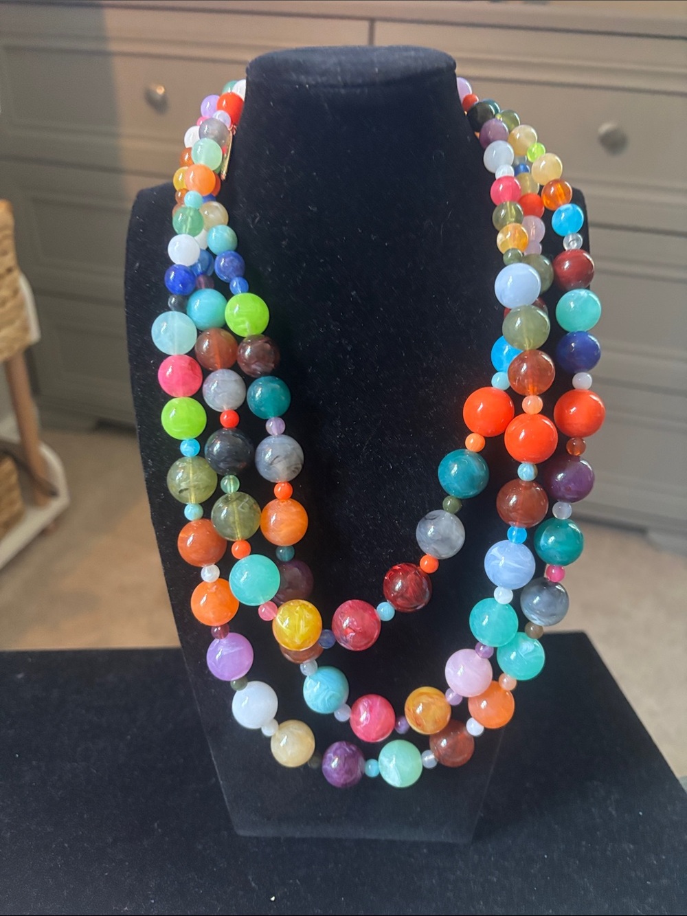 Plunder Multi-Color Beaded Statement Necklace - Women Jewelry